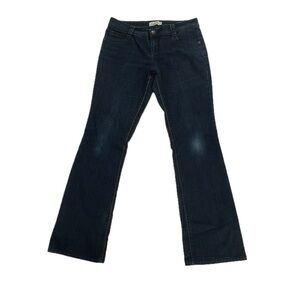 l.e.i. Ashley Trouble Mid Rise Distressed Flare Jeans Size 11 Women’s